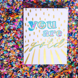 You are Gold Stationery Set