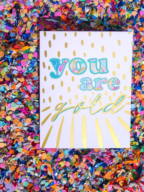 You are Gold Stationery Set