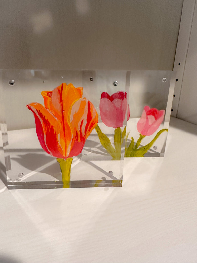 Mini Tulip Flower Acrylic Painting