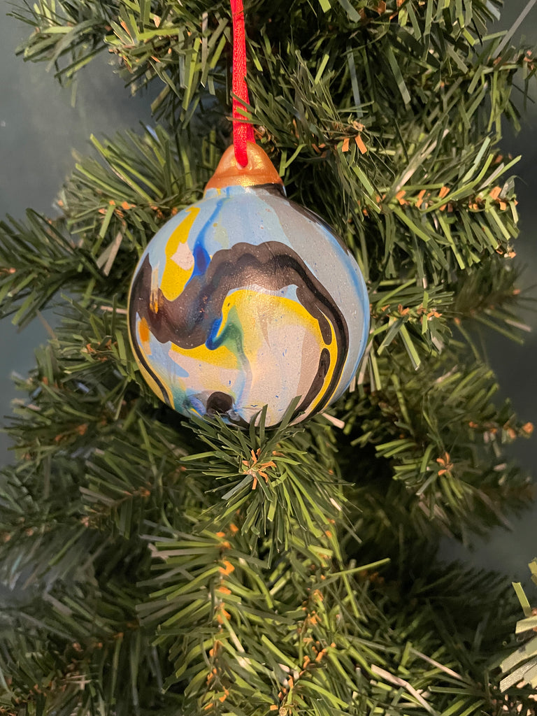 Grizzled hydro dipped ornament 9