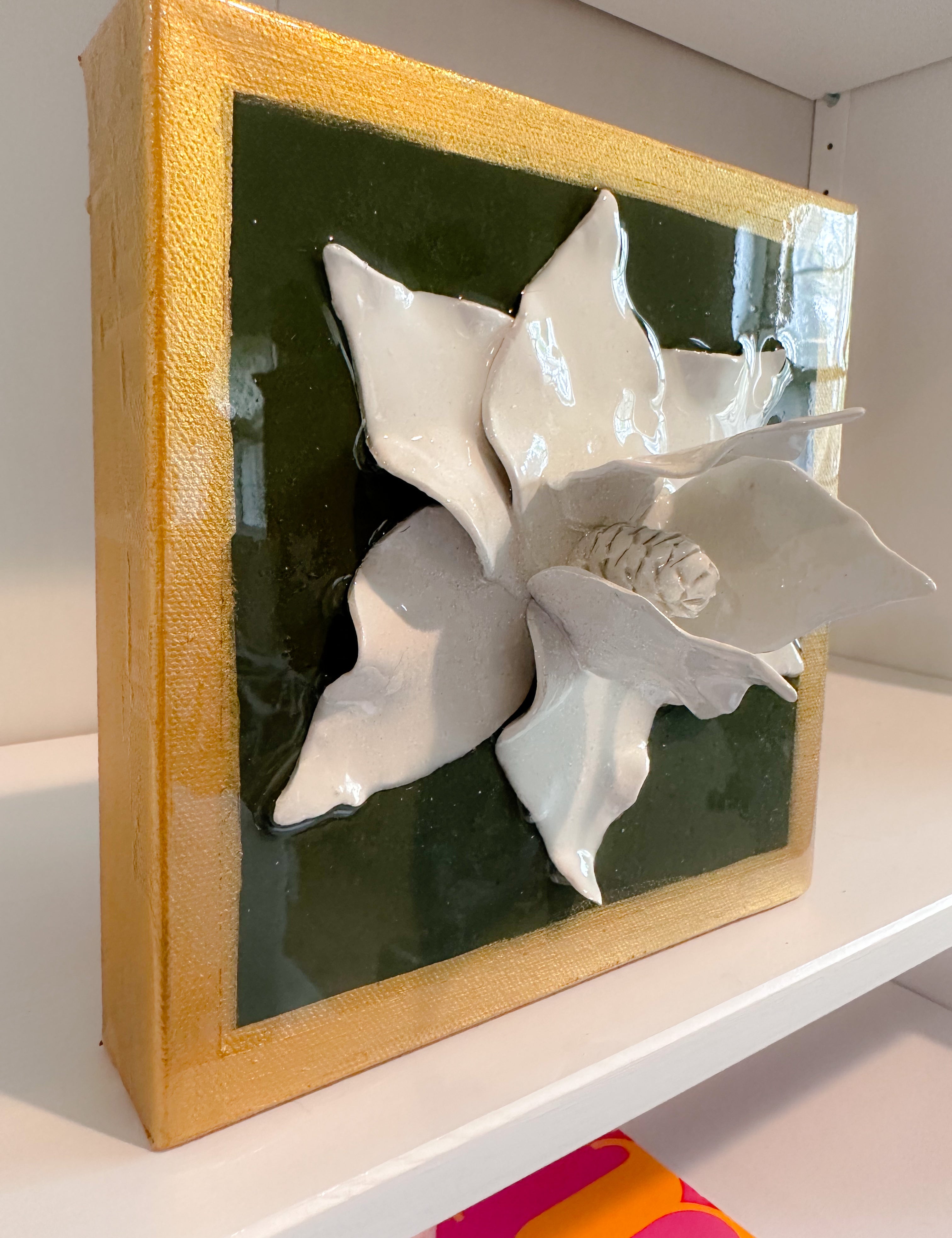 Magnolia Flower in Olive