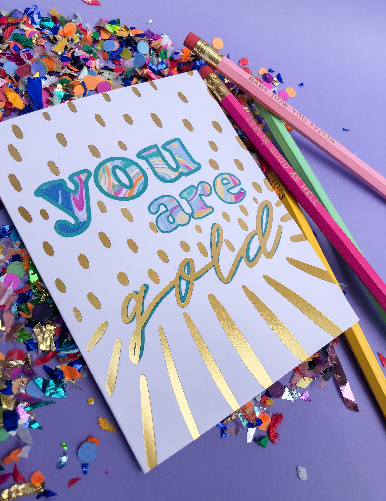 You are Gold Stationery Set