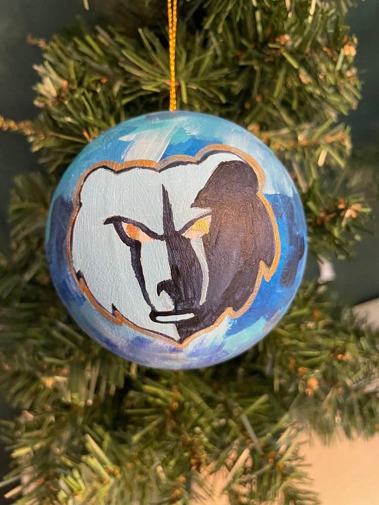 Grizzlies Round Ball Ornament