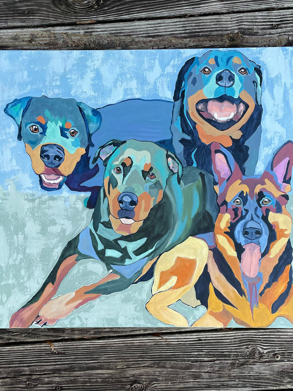 Dog family commission