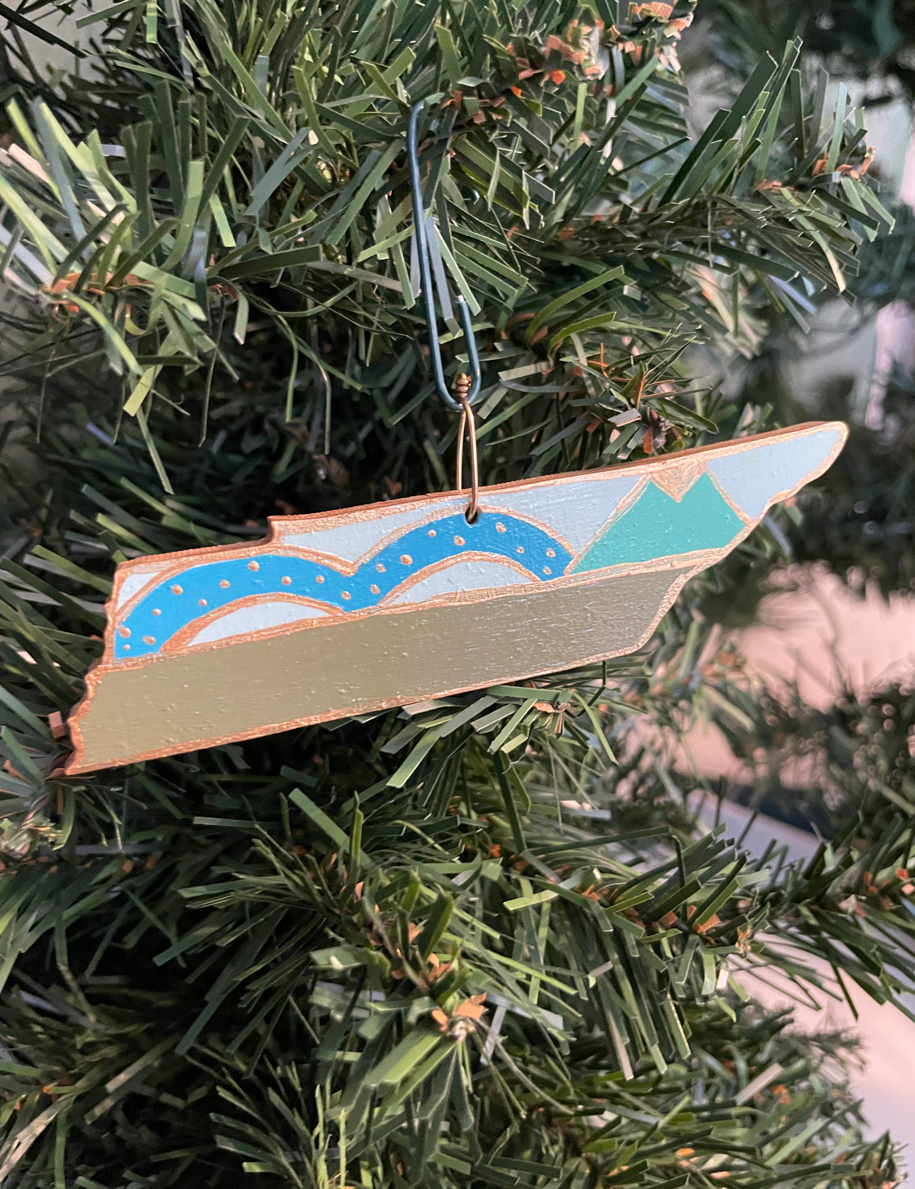 Hand Painted Tennessee Ornament