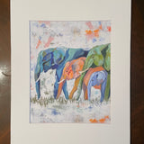 Elephant Family Print
