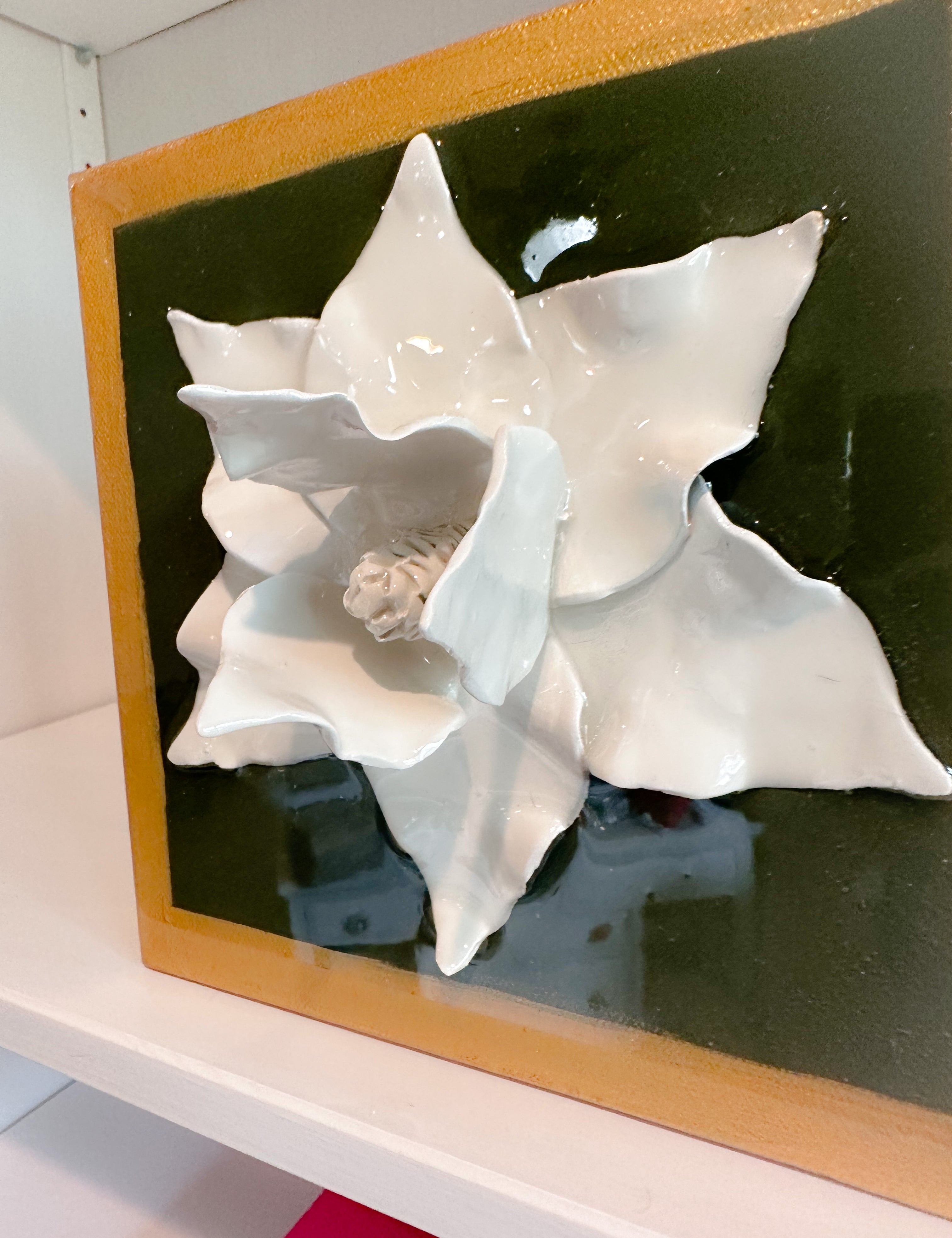 Magnolia Flower in Olive